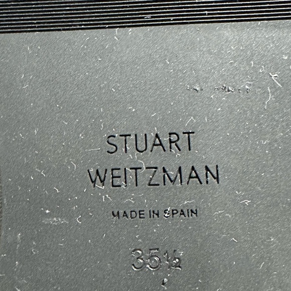 🌹STUART WEITZMAN🌹 Keelan Leather Knee Black Boots Size: 5B - Picture 13 of 14